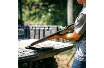 Image of Double Tap Industries 3/8in AR500 Silhouette Target w/Modular Base, Raw, 12in x 20in, TS-MS-66