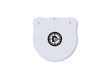 Image of Double Tap Industries 3/8in AR500 Steel Gongs, 12in, White, G1200-05