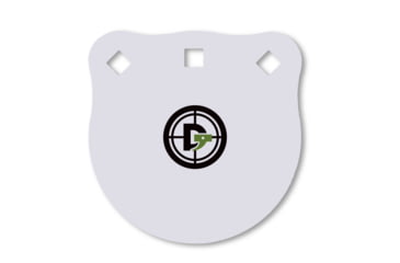 Image of Double Tap Industries 3/8in AR500 Steel Gongs, 6in, White, G600-05