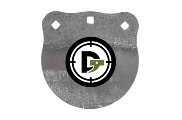 Image of Double Tap Industries 3/8in AR500 Steel Gongs, 8in, Raw, G800-R