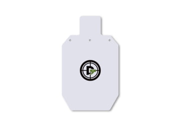 Image of Double Tap Industries 3/8in AR500 Steel Silhouette Target, 18x30in, White, ST100-05
