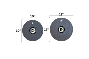 Image of Double Tap Industries 3/8in Steel Round AR500 Target, Raw, 10in, SC-10P