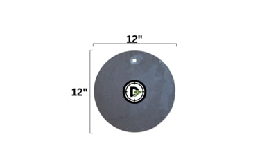 Image of Double Tap Industries 3/8in Steel Round AR500 Target, Raw, 12in, SC-12P
