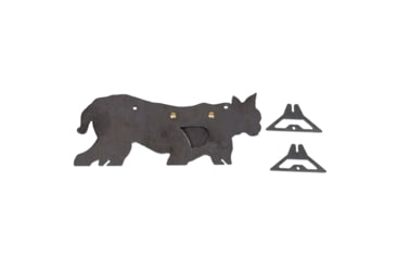 Image of Double Tap Industries AR500 Bobcat Target w/Reactive Vital, Raw, RT-GT-BOB