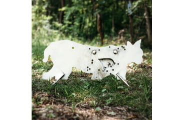 Image of Double Tap Industries AR500 Bobcat Target w/Reactive Vital, Raw, RT-GT-BOB