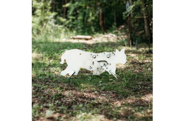 Image of Double Tap Industries AR500 Bobcat Target w/Reactive Vital, Raw, RT-GT-BOB