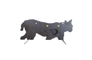 Image of Double Tap Industries AR500 Bobcat Target w/Reactive Vital, Raw, RT-GT-BOB