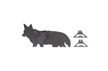 Image of Double Tap Industries AR500 Coyote Target w/Reactive Vital, Raw, Large, RT-GT-COY-001