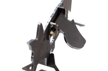 Image of Double Tap Industries AR500 Coyote Target w/Reactive Vital, Raw, Large, RT-GT-COY-001