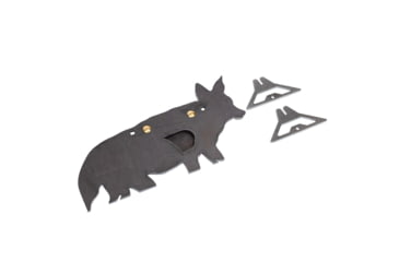 Image of Double Tap Industries AR500 Coyote Target w/Reactive Vital, Raw, Small, RT-GT-COY