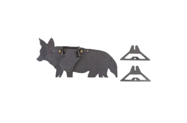Image of Double Tap Industries AR500 Coyote Target w/Reactive Vital, Raw, Small, RT-GT-COY