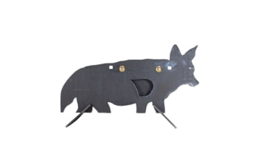 Image of Double Tap Industries AR500 Coyote Target w/Reactive Vital, Raw, Small, RT-GT-COY