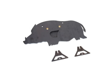 Image of Double Tap Industries AR500 Hog/Boar Target w/Reactive Vital, Raw, RT-GT-HOG
