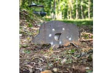 Image of Double Tap Industries AR500 Hog/Boar Target w/Reactive Vital, Raw, RT-GT-HOG