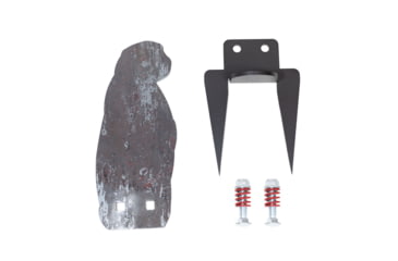 Image of Double Tap Industries AR500 Prarie Dog on Ground Stake Target, Raw/Black, PT-GS-PD