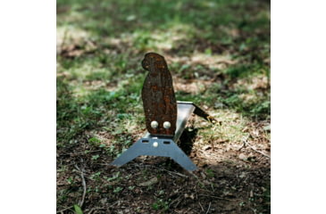 Image of Double Tap Industries AR500 Prarie Dog Popper Target, Raw/Black, PT-SP-PD