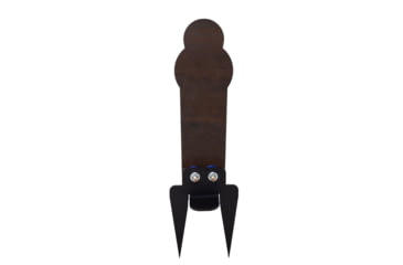 Image of Double Tap Industries AR500 Rimfire Ground Stake Popper Target, Raw/Black, 12in, PT-GS-12-RIM