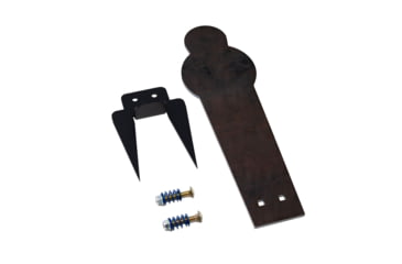 Image of Double Tap Industries AR500 Rimfire Ground Stake Popper Target, Raw/Black, 16in, PT-GS-16-RIM