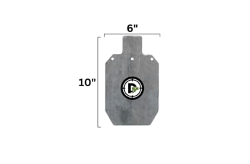 Image of Double Tap Industries AR500 Silhouette Target, Raw, 6in x 10in, ST33-R