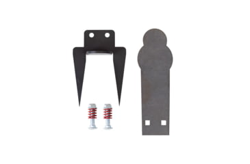 Image of Double Tap Industries AR500 Target w/Ground Stake, Raw/Black, 12in, PT-GS-12