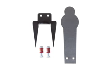 Image of Double Tap Industries AR500 Target w/Ground Stake, Raw/Black, 16in, PT-GS-16