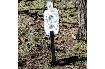 Image of Double Tap Industries AR500 Triple Threat w/Paddles &amp; Torso, Black/White, TRPLT-001