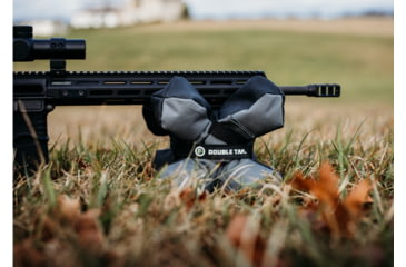 Image of Double Tap Industries Filled Multi-Position Shooting Bag Rest, Grey/Black, SB-MP-001F