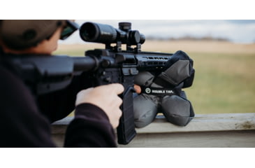 Image of Double Tap Industries Filled Multi-Position Shooting Bag Rest, Grey/Black, SB-MP-001F