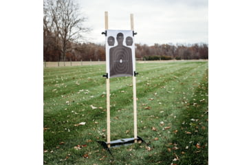 Image of Double Tap Industries H-Base for Paper/Steel Target Stand Base, Black, TS-HB-2X4-01