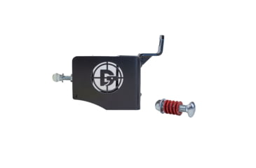 Image of Double Tap Industries Steel Challenge Stage 1 - Five to Go Target w/Hangers, Raw/Black, SC-5TG-H