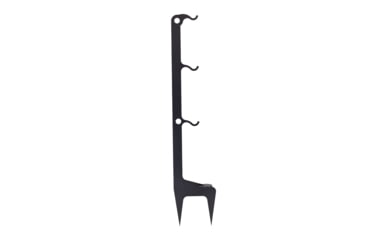 Image of Double Tap Industries Hook Ground Stake Steel Target Hanger/Stand, Black, Triple, TS-GS-3H