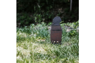 Image of Double Tap Industries Rimfire Prairie Dog Ground Stake Popper Target, Raw/Black, PT-GS-PD-RIM