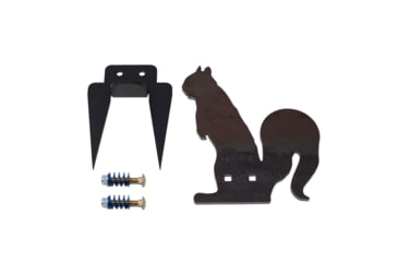 Image of Double Tap Industries Rimfire Squirrel Ground Stake Popper Target, Raw/Black, PT-GS-SQ-RIM
