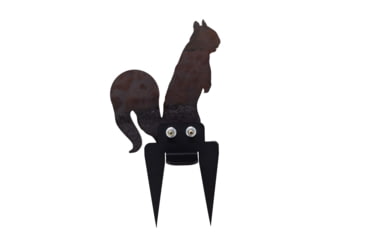 Image of Double Tap Industries Rimfire Squirrel Ground Stake Popper Target, Raw/Black, PT-GS-SQ-RIM