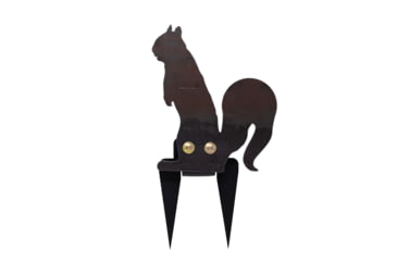 Image of Double Tap Industries Rimfire Squirrel Ground Stake Popper Target, Raw/Black, PT-GS-SQ-RIM