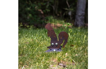 Image of Double Tap Industries Rimfire Squirrel Spring Popper Target, Raw/Black, PT-SP-SQ-RIM