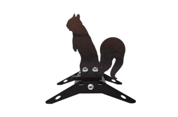 Image of Double Tap Industries Rimfire Squirrel Spring Popper Target, Raw/Black, PT-SP-SQ-RIM