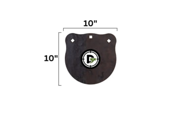 Image of Double Tap Industries Rimfire Steel Gong Target, Raw, 10in, G1000-RIM