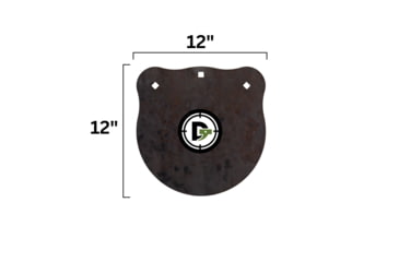 Image of Double Tap Industries Rimfire Steel Gong Target, Raw, 12in, G1200-RIM