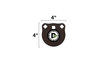 Image of Double Tap Industries Rimfire Steel Gong Target, Raw, 4in, G400-RIM