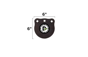 Image of Double Tap Industries Rimfire Steel Gong Target, Raw, 6in, G600-RIM