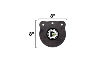 Image of Double Tap Industries Rimfire Steel Gong Target, Raw, 8in, G800-RIM