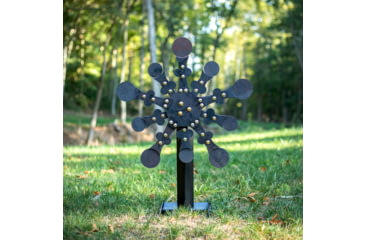 Image of Double Tap Industries Rimfire Texas Star Target, Raw/Black, 10 Paddle, RT-TS-RIM-10P