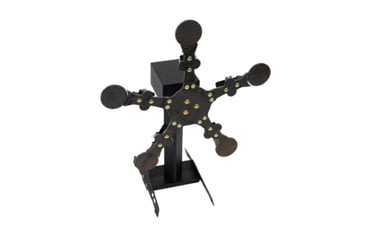 Image of Double Tap Industries Rimfire Texas Star Target, Raw/Black, 5 Paddle, RT-TS-RIM