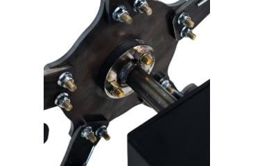 Image of Double Tap Industries Rimfire Texas Star Target, Raw/Black, 5 Paddle, RT-TS-RIM