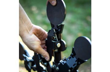 Image of Double Tap Industries Rimfire Texas Star Target, Raw/Black, 5 Paddle, RT-TS-RIM