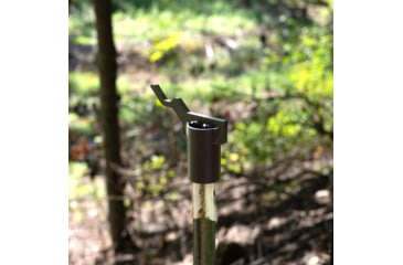 Image of Double Tap Industries Static T-Post Hanging Bracket for Steel Targets, Black, TS-TP-H-001