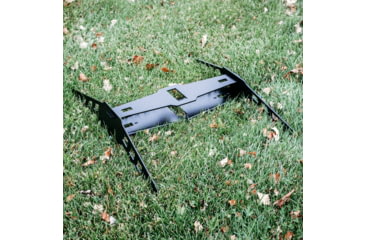 Image of Double Tap Industries Steel Challenge Stage 1 - Five to Go Target w/H-Base Stands, Raw/Black, SC-5TG-HB