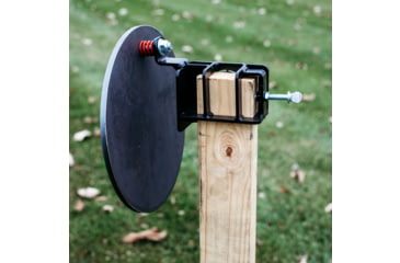 Image of Double Tap Industries Steel Challenge Stage 1 - Five to Go Target w/Hangers, Raw/Black, SC-5TG-H