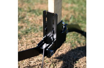 Image of Double Tap Industries Steel Challenge Stage 1 - Five to Go Target w/Spiked Stands, Raw/Black, SC-5TG-K